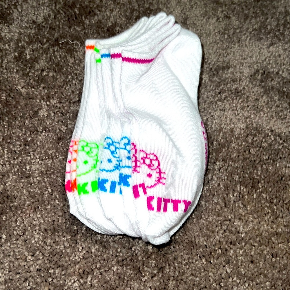 Neon Hello Kitty Socks